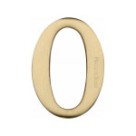 M Marcus Heritage Brass Numeral 0 - 51mm Self Adhesive